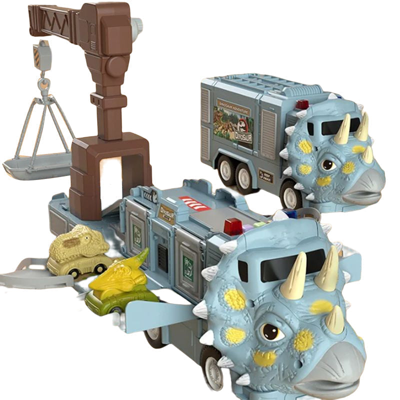 DinoTruck: Dinosaurus Vrachtwagen Speelgoed Set Met Verlichting En Muziek