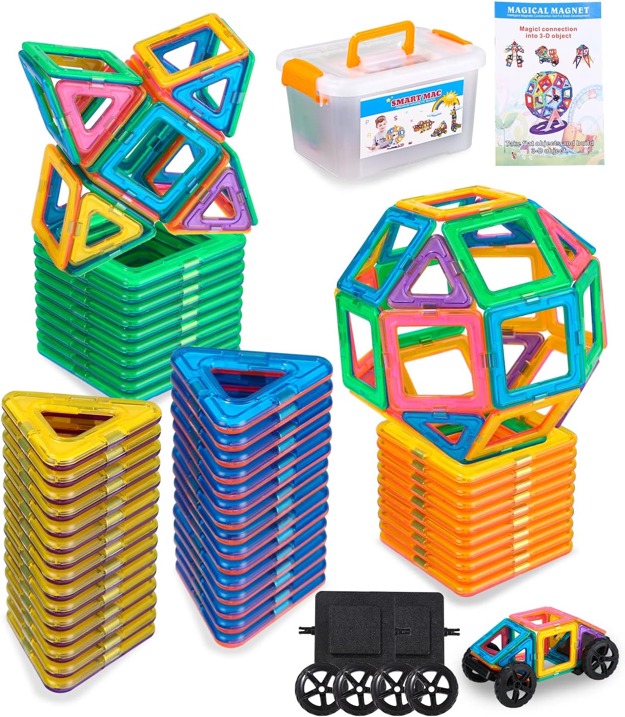 Magnetix Achitect Tiles | Stimuleer bouwmeesters in wording - Magnetisch bouwspeelgoed