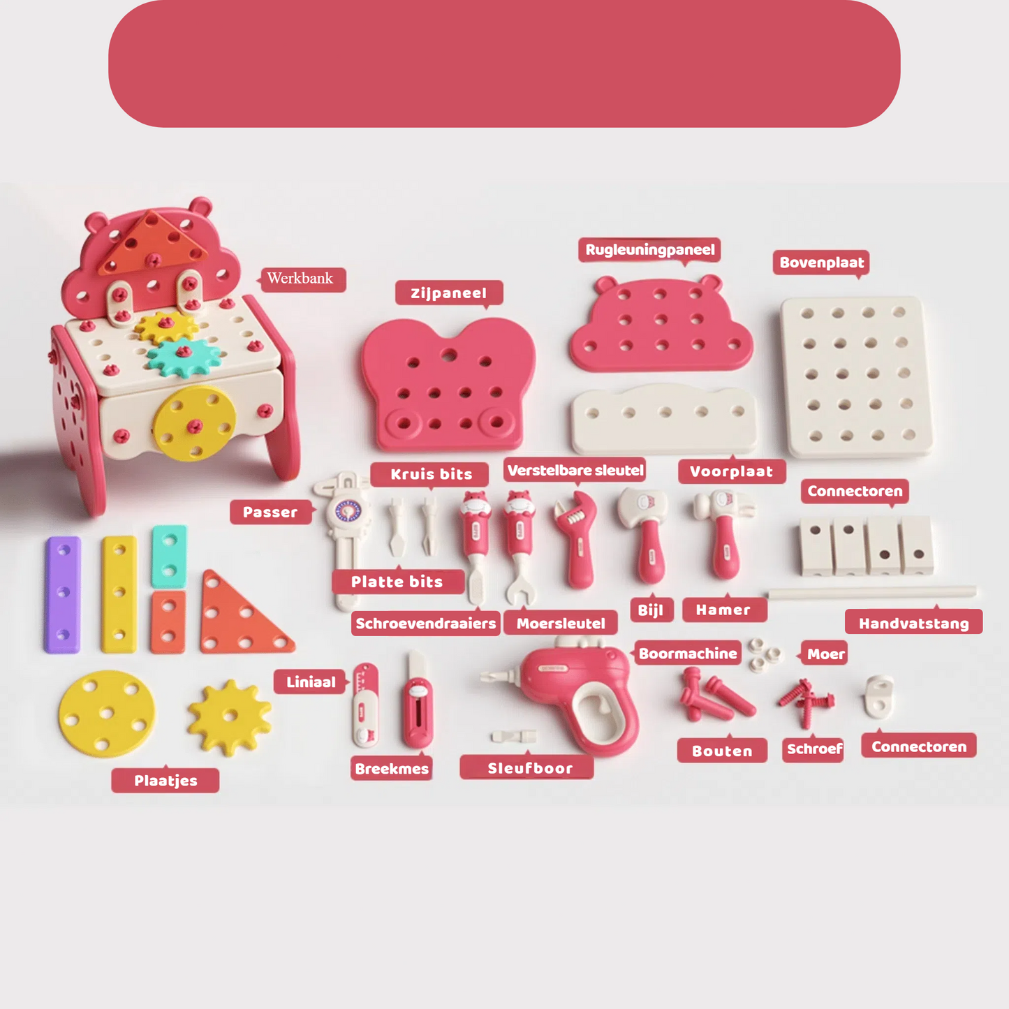 Hippo Montessori Werkbank – Betoverende DIY Creativiteitsset voor Kids!