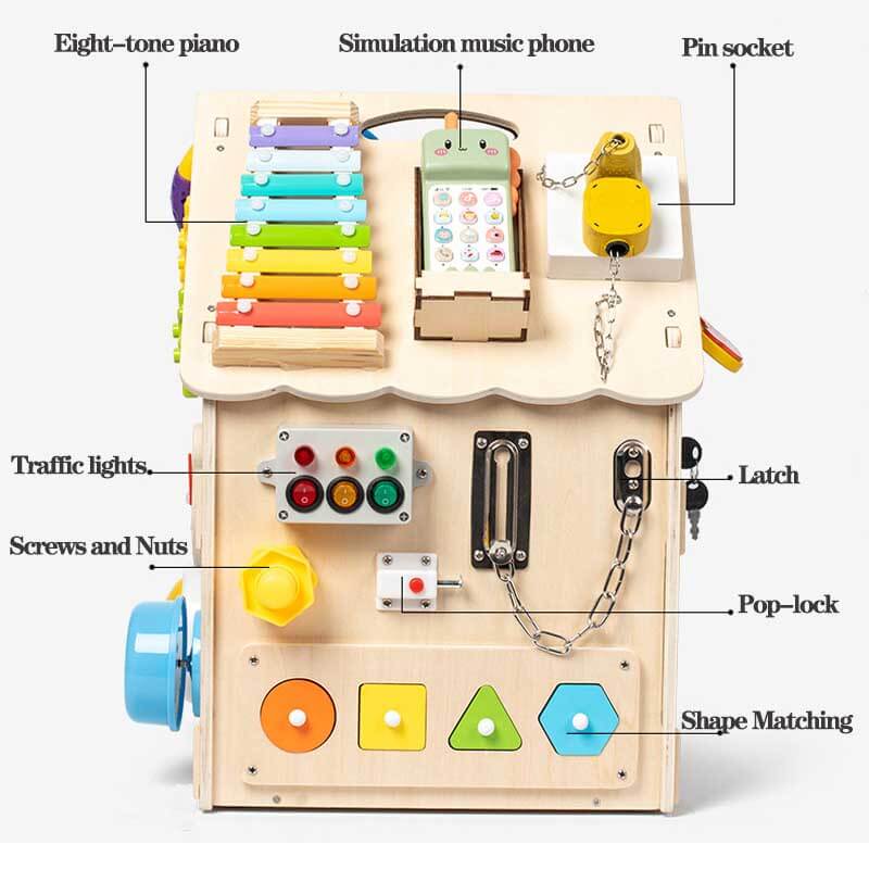 ThinkieHouse: Multifunctioneel Montessori Houten Huis