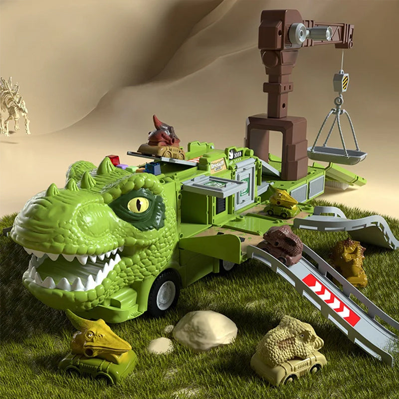 DinoTruck: Dinosaurus Vrachtwagen Speelgoed Set Met Verlichting En Muziek