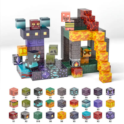 Minecraft Magnetische Bouw Blokken 100 Stuks - Verbeterde Versie