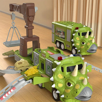 DinoTruck: Dinosaurus Vrachtwagen Speelgoed Set Met Verlichting En Muziek