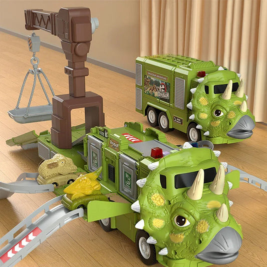 DinoTruck: Dinosaurus Vrachtwagen Speelgoed Set Met Verlichting En Muziek