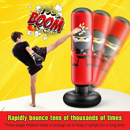 PowerPunch Kids | Opblaasbare Bokszak voor Beweging & Zelfvertrouwen