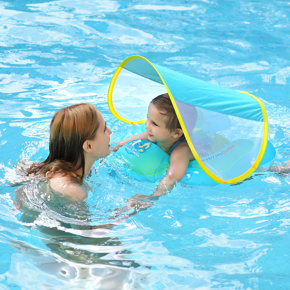BabyFloat: Baby Zwembaddrijver Met Ingebouwd Zonnescherm