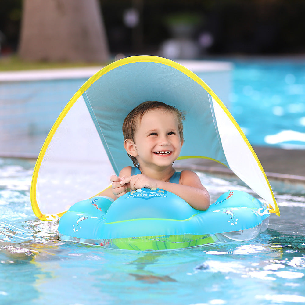 BabyFloat: Baby Zwembaddrijver Met Ingebouwd Zonnescherm
