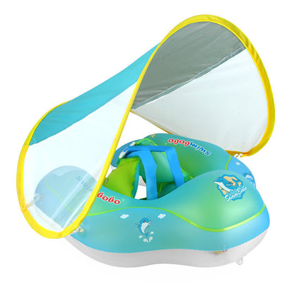 BabyFloat: Baby Zwembaddrijver Met Ingebouwd Zonnescherm