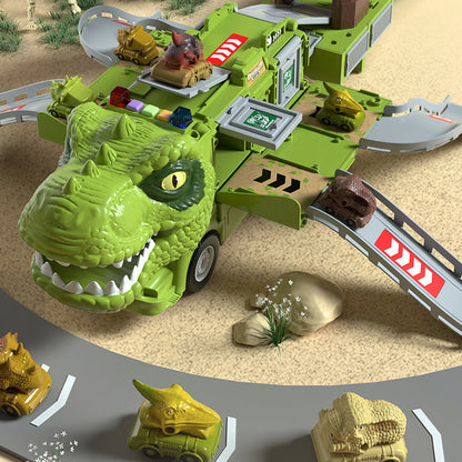 DinoTruck: Dinosaurus Vrachtwagen Speelgoed Set Met Verlichting En Muziek