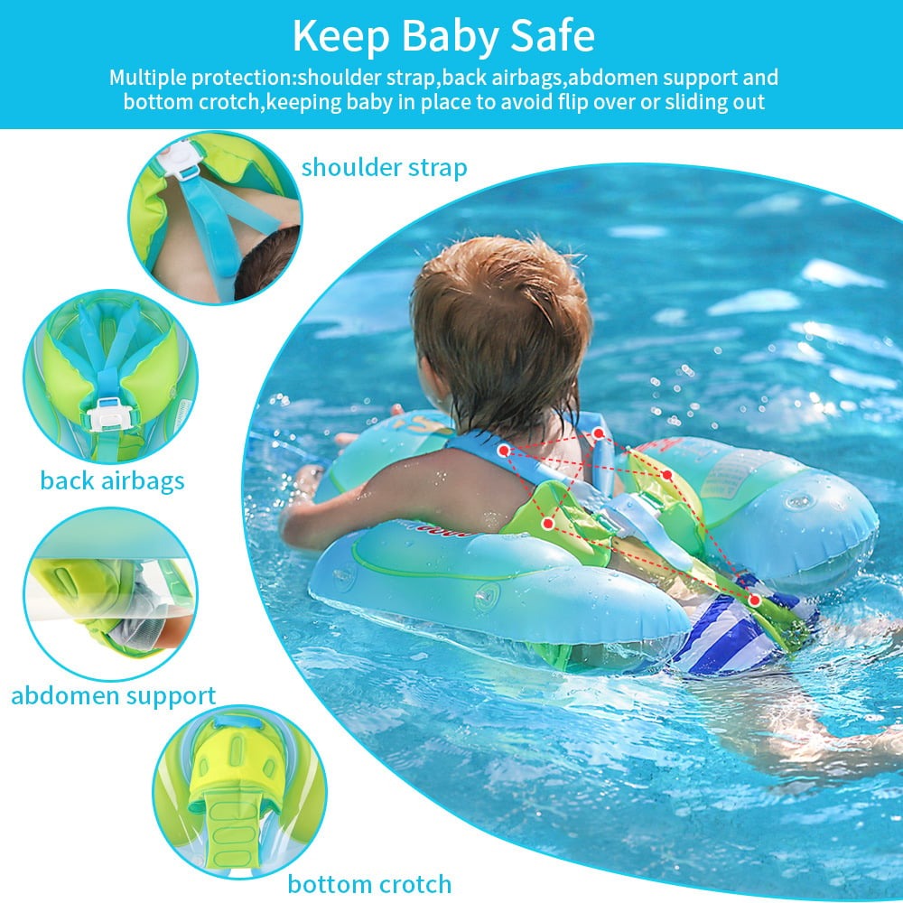 BabyFloat: Baby Zwembaddrijver Met Ingebouwd Zonnescherm