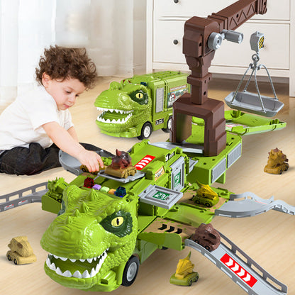DinoTruck: Dinosaurus Vrachtwagen Speelgoed Set Met Verlichting En Muziek