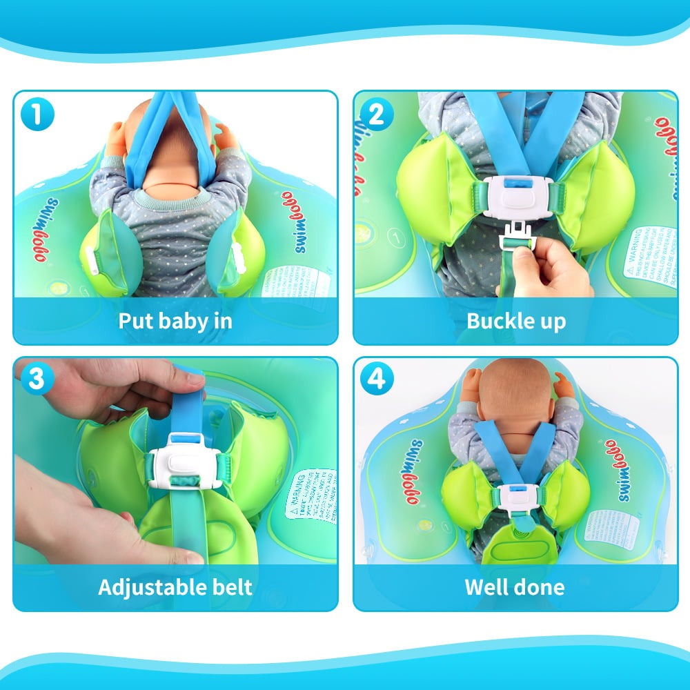BabyFloat: Baby Zwembaddrijver Met Ingebouwd Zonnescherm