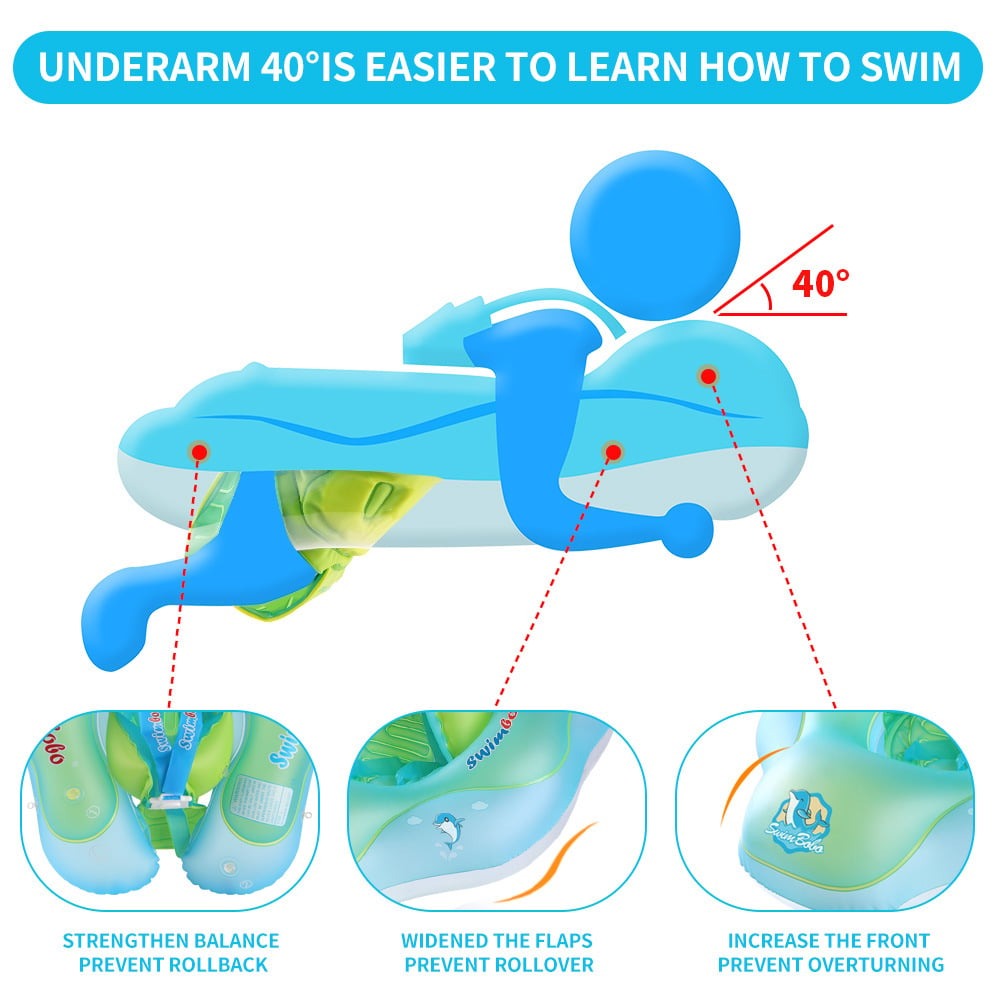BabyFloat: Baby Zwembaddrijver Met Ingebouwd Zonnescherm