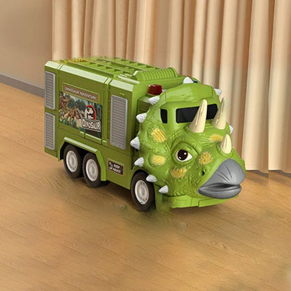 DinoTruck: Dinosaurus Vrachtwagen Speelgoed Set Met Verlichting En Muziek