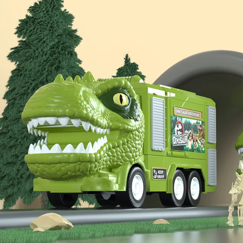 DinoTruck: Dinosaurus Vrachtwagen Speelgoed Set Met Verlichting En Muziek