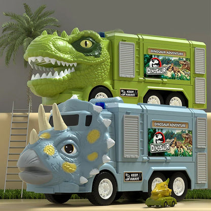 DinoTruck: Dinosaurus Vrachtwagen Speelgoed Set Met Verlichting En Muziek