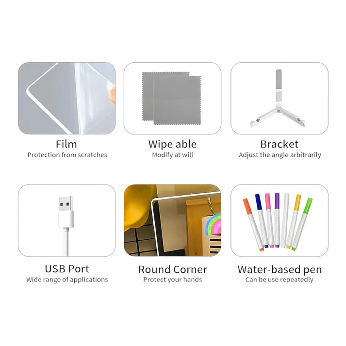 ThinkieBoard | Stralend LED Teken- en Schrijfbord