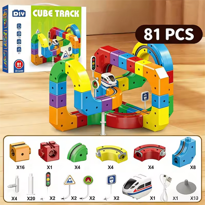 DIY Cube Track – Creatief & Actief – Creatieve DIY Treinbaan