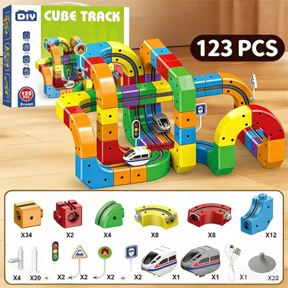 DIY Cube Track – Creatief & Actief – Creatieve DIY Treinbaan