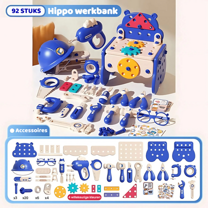 Hippo Montessori Werkbank – Betoverende DIY Creativiteitsset voor Kids!