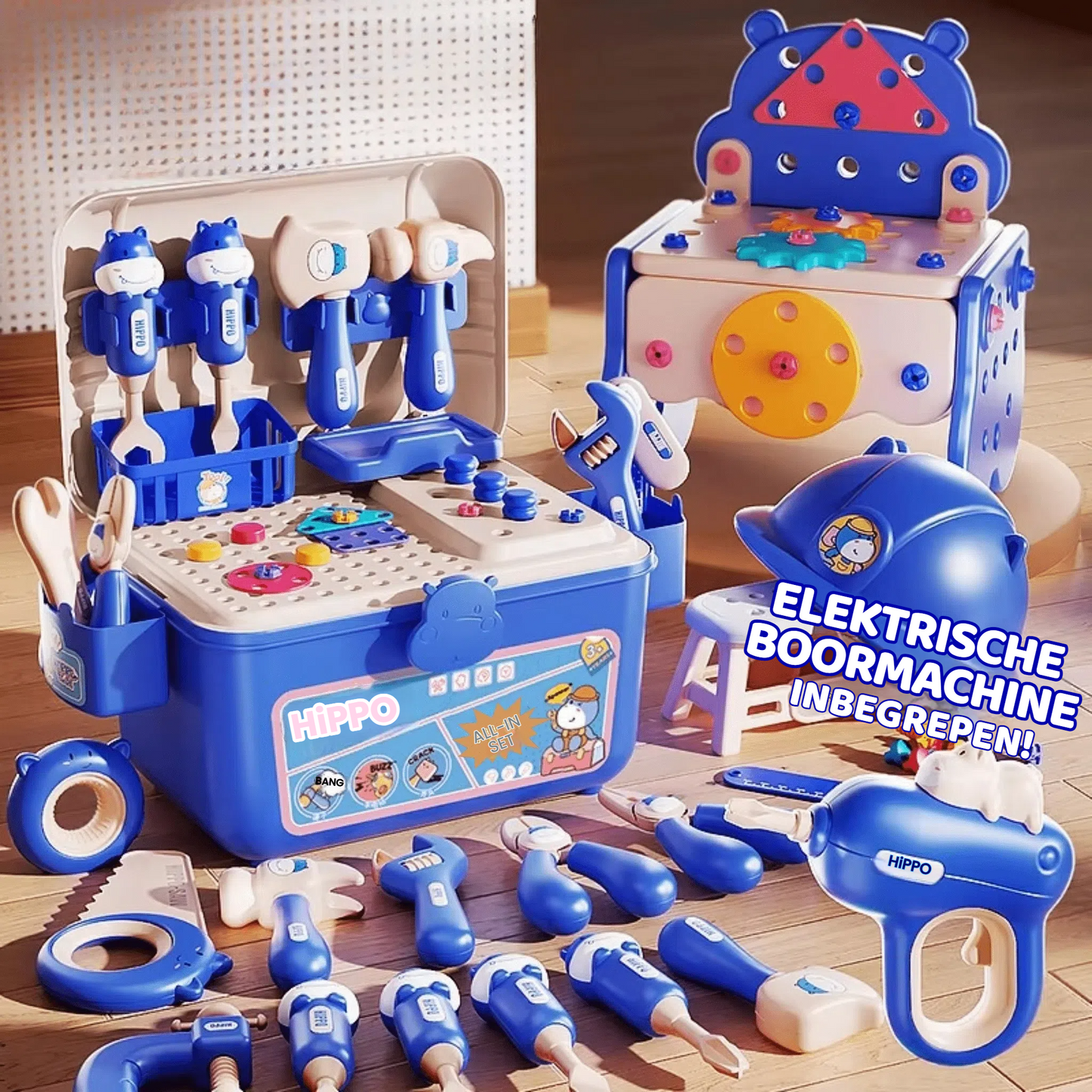 Hippo Montessori Werkbank – Betoverende DIY Creativiteitsset voor Kids!