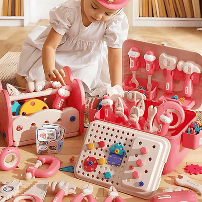 Hippo Montessori Werkbank – Betoverende DIY Creativiteitsset voor Kids!