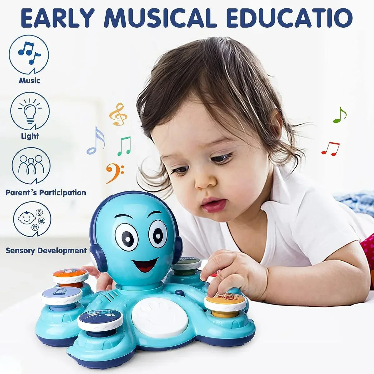 Musical Octo™ - Octopus Muziekfeest - Muziek Speelgoed