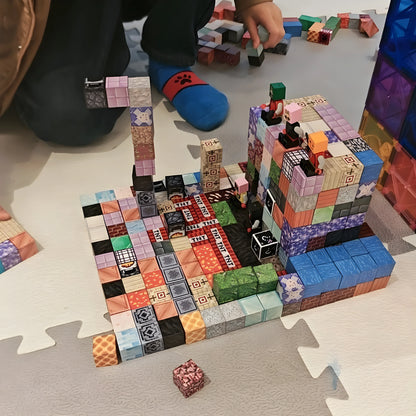Minecraft Magnetische Bouw Blokken 100 Stuks - Verbeterde Versie