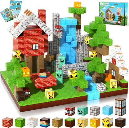 Minecraft Magnetische Bouw Blokken 100 Stuks - Verbeterde Versie